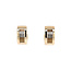 Gouden klapcreolen met diamant 14 krt