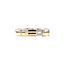Bicolour gouden ring met diamant 14 krt