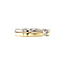 Bicolour gouden ring met diamant 14 krt