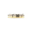 Bicolour gouden ring met diamant 14 krt