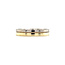Bicolour gouden ring met diamant 14 krt