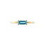 Solitaire ring with topaz 9 kt