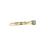 Solitaire ring with topaz 9 kt