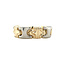Bicolour gouden fantasie ring 14 krt