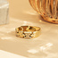 Bicolour gold fantasy ring 14 kt