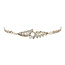 Witgouden armband met parel en diamant 17.5 cm 14 krt