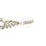 Witgouden armband met parel en diamant 17.5 cm 14 krt