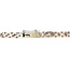 Witgouden armband met parel en diamant 17.5 cm 14 krt