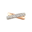 Rose gold ring with diamond 14 kt