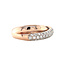 Rose gold ring with diamond 14 kt