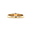 Gouden ring met Spessartiet en diamant 14 krt