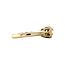 Gold solitaire ring with rose diamond 14 kt