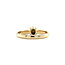 Gold solitaire ring with rose diamond 14 kt