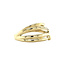 Gold ring with diamond 14 kt