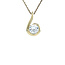 Gouden hanger met zirkonia 14 krt