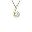 Gouden hanger met zirkonia 14 krt