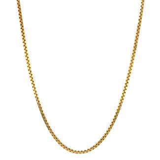 Goldene Länge Halskette Venezianisch 61 cm 14 Karat