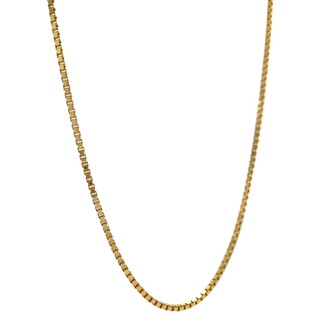 Gouden lengtecollier venetiaan 61 cm 14 karaat