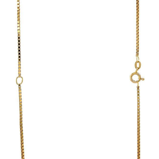 Gouden lengtecollier venetiaan 61 cm 14 karaat