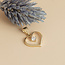 Gouden hart hanger met zirkonia 14 karaat