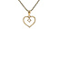 Gouden hart hanger met zirkonia 14 karaat