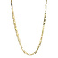 Gouden valkenoog collier 52 cm 14 karaat