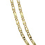 Gouden valkenoog collier 52 cm 14 karaat