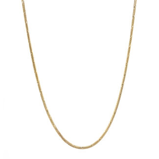 Gold Schlangenkette 45 cm 14 Karat