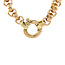Gold Jasseron Halskette 45 cm 14 Karat