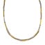 Gouden choker bicolour 45 cm 14 karaat