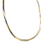 Gold choker bicolour 45 cm 14 karat