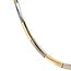 Gouden choker bicolour 45 cm 14 karaat