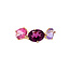 Goldring mit Granat, Topas und Amethyst 14 kt*neu