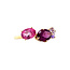 Goldring mit Granat, Topas und Amethyst 14 kt*neu