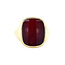 Gold signet ring with carnelian 14 kt