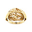 Tricolour gouden fantasie ring 18 krt