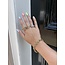Tricolour gold fantasy ring 18 kt