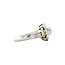 Platina entourage ring met diamant 900/18 krt