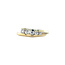 Gold ring with zirconia 14 kt