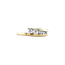 Gold ring with zirconia 14 kt