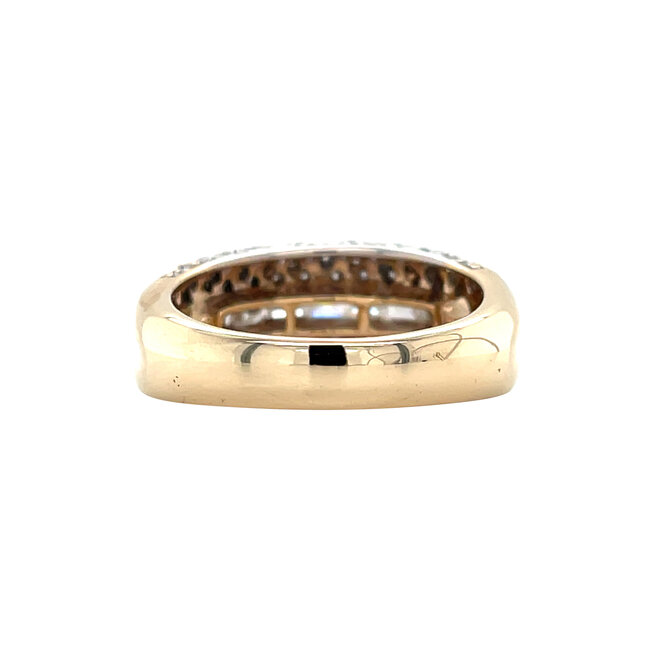 Gouden ring met diamant 14 krt