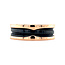 Rosegouden Bvlgari ring B.zero1 keramiek 18 karaat