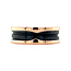 Rosegouden Bvlgari ring B.zero1 keramiek 18 karaat