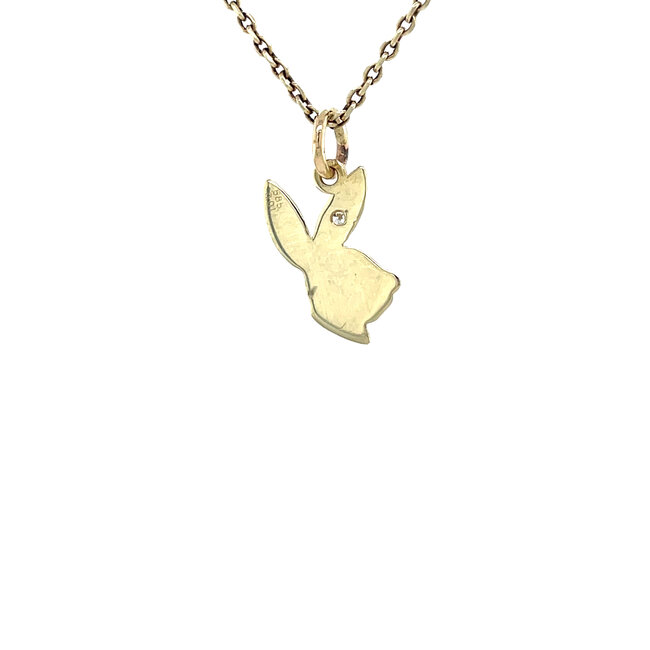 Gouden haas hanger 14 karaat