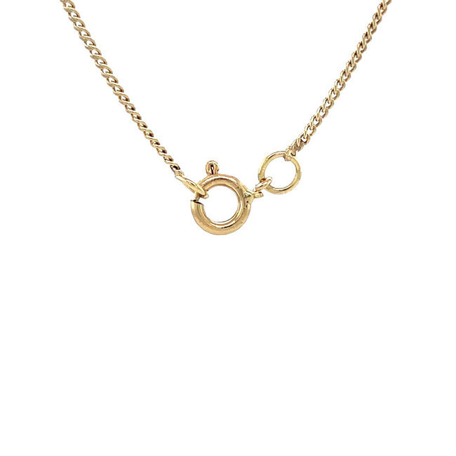 Gold length necklace gourmet 38 cm 14 karat