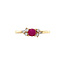 Gold ring with ruby and diamond 14 kt* new