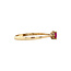 Gold ring with ruby and diamond 14 kt* new