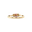 Gold ring with ruby and diamond 14 kt* new