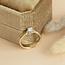 Gouden solitair ring met diamant 14 karaat