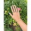Gouden solitair ring met diamant 14 karaat